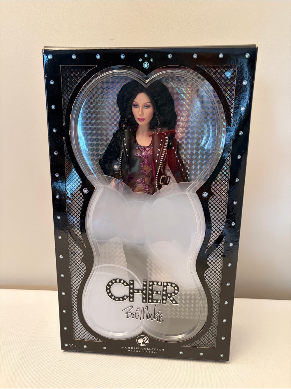 NIB Barbie Cher Bob Mackie Collectors Doll Black Label